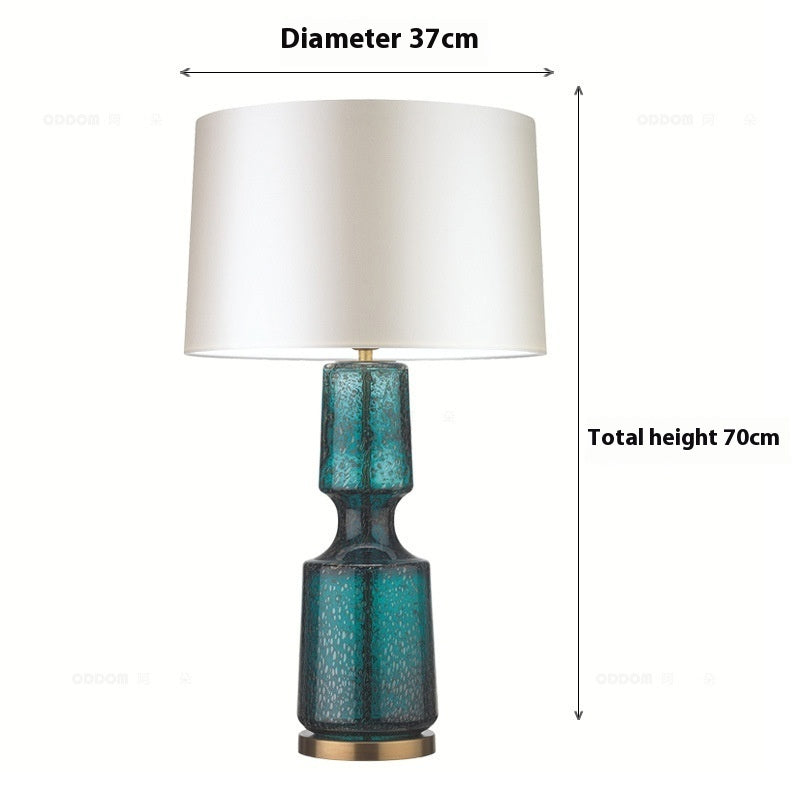 Simple Glass Art Table Bedroom Living Room Creative Lamps