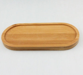 Bamboo Wooden Shaped Pot Plant Trays