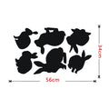 Wall Sticker Black Cat Rabbit Wall Sticker Decorative Pattern