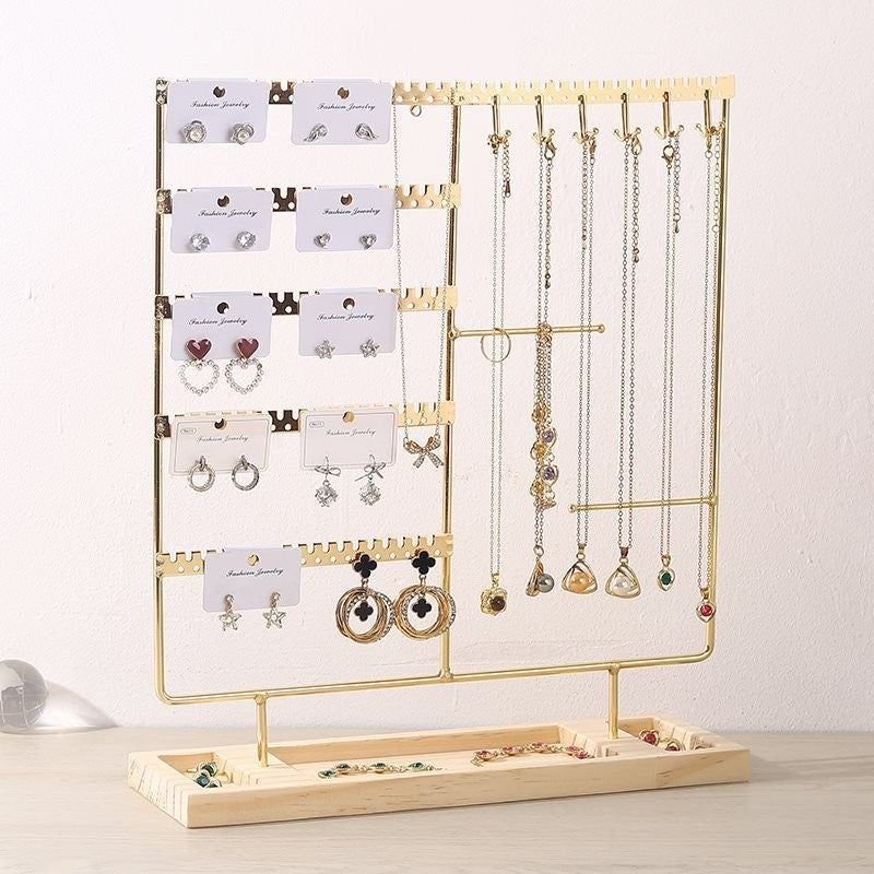 Metal Creative Earrings Necklaces Ring Holders