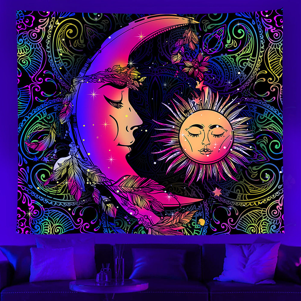Home Room Hanging Cloth UV Lamp Printing Fluorescent Tapestry